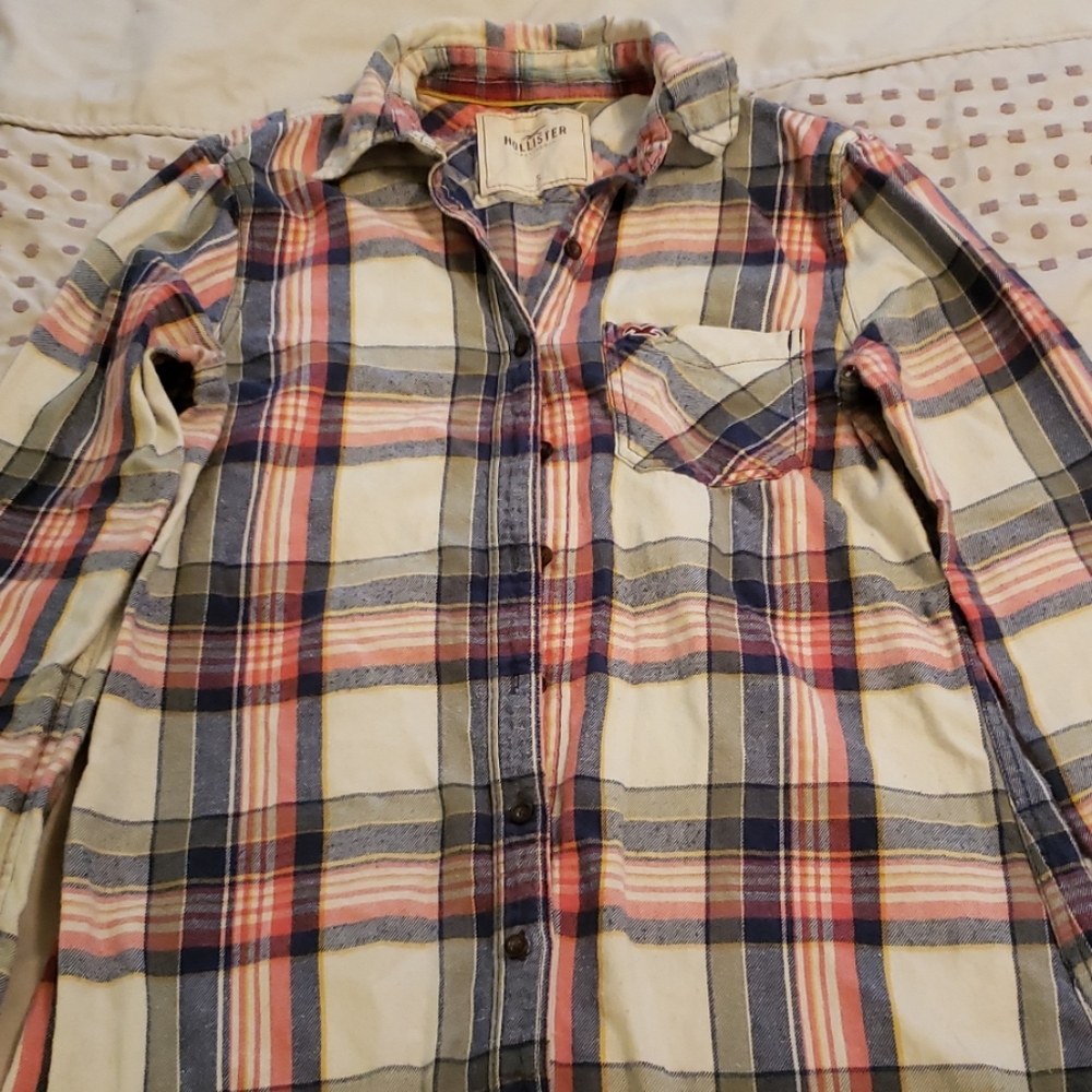 Hollister tunic length flannel